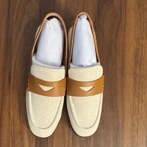 ✨ Bibi Lou Canvas & Leather Loafers – Effortlessly Chic ✨ Cream/Tan